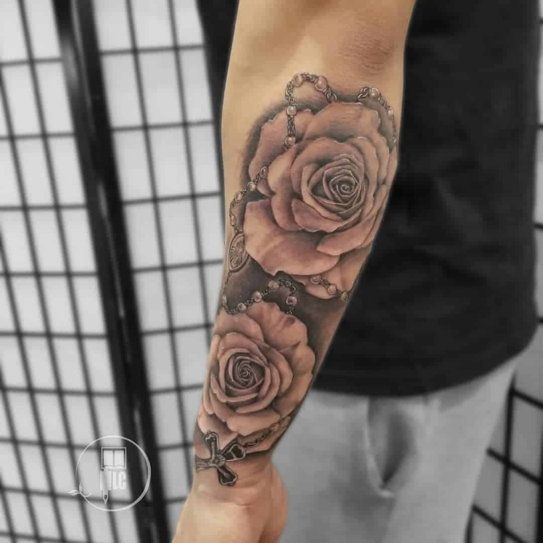 other Rose Half Sleeve Tattoo 3