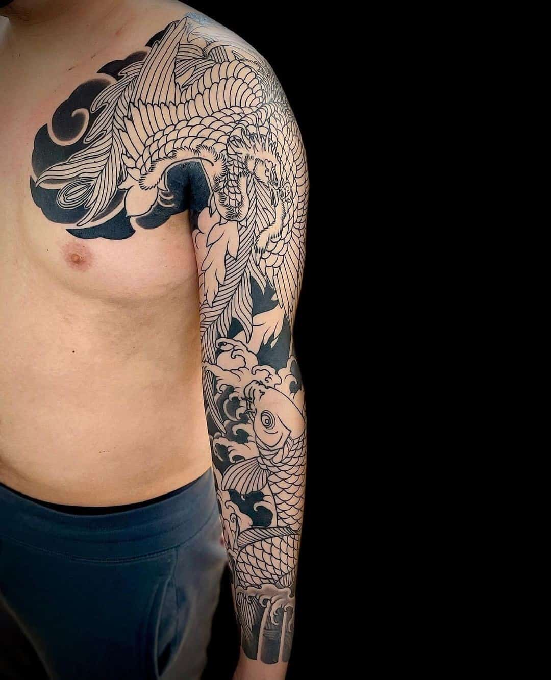 Sleeve Koi Fish Tattoo Ideas 5