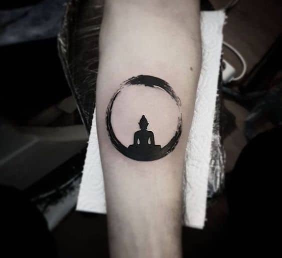 Circle And Round Inspired Buddha Tattoo