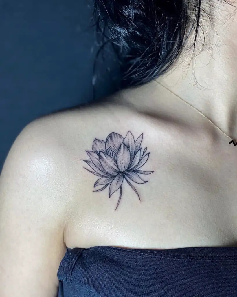 LotusFloral Tattoo Design (2)