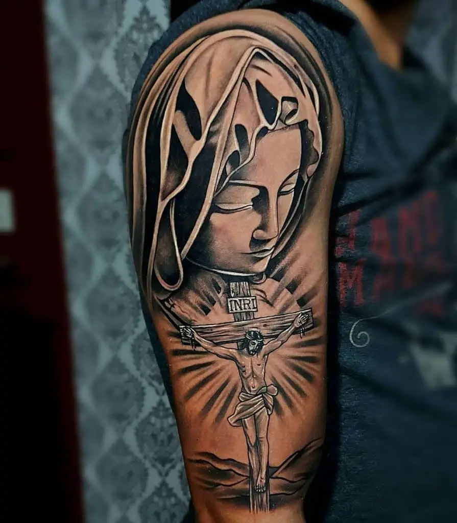 Religious Tattoo Design (Jesus, Cross, Design) 4