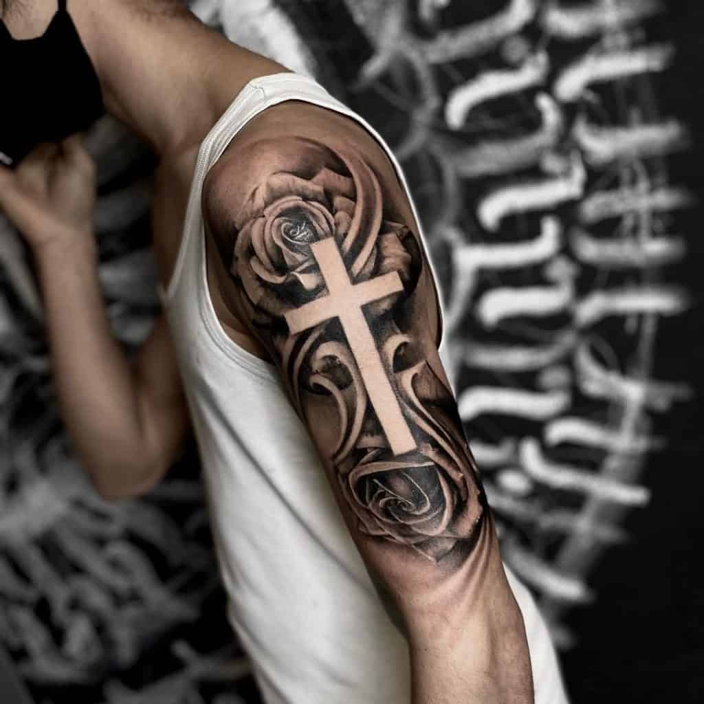 Religious Tattoo Design (Jesus, Cross, Design) 6