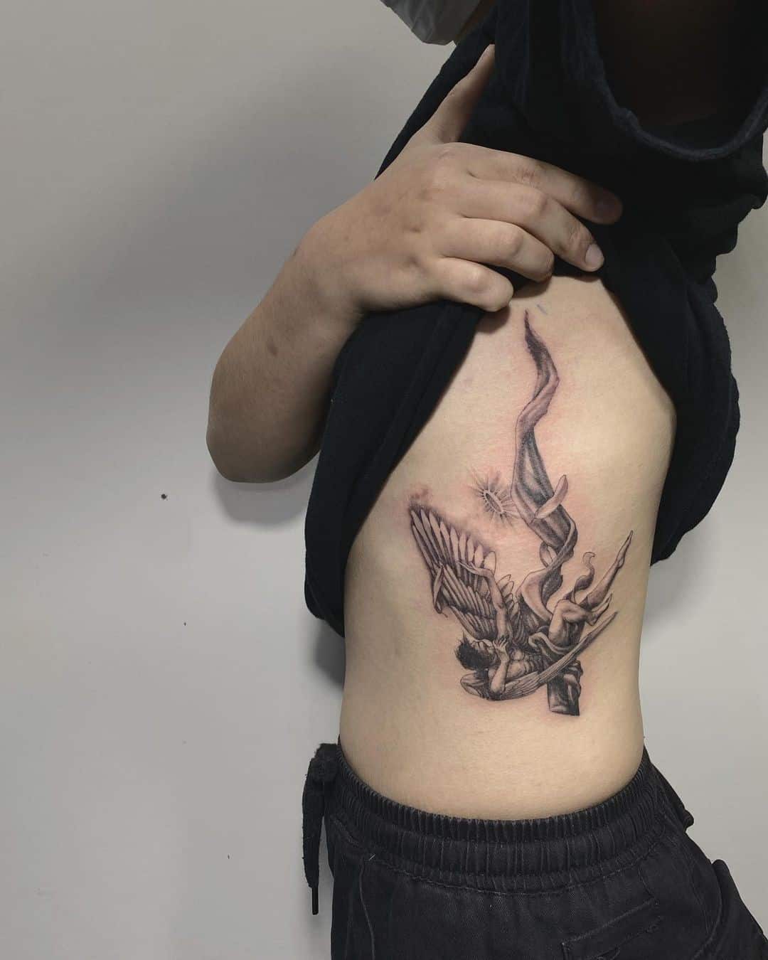 Best Fallen Angel Tattoo Designs 3