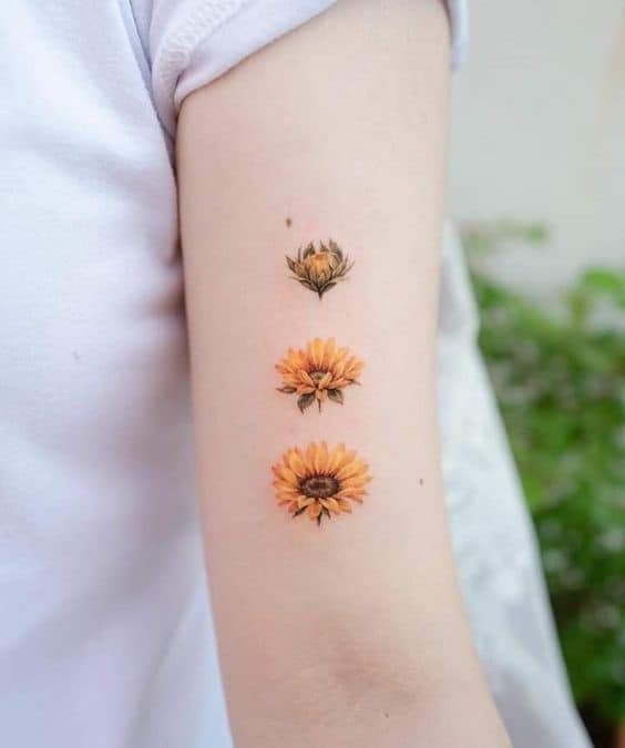 Blooming Sunflower Tatto
