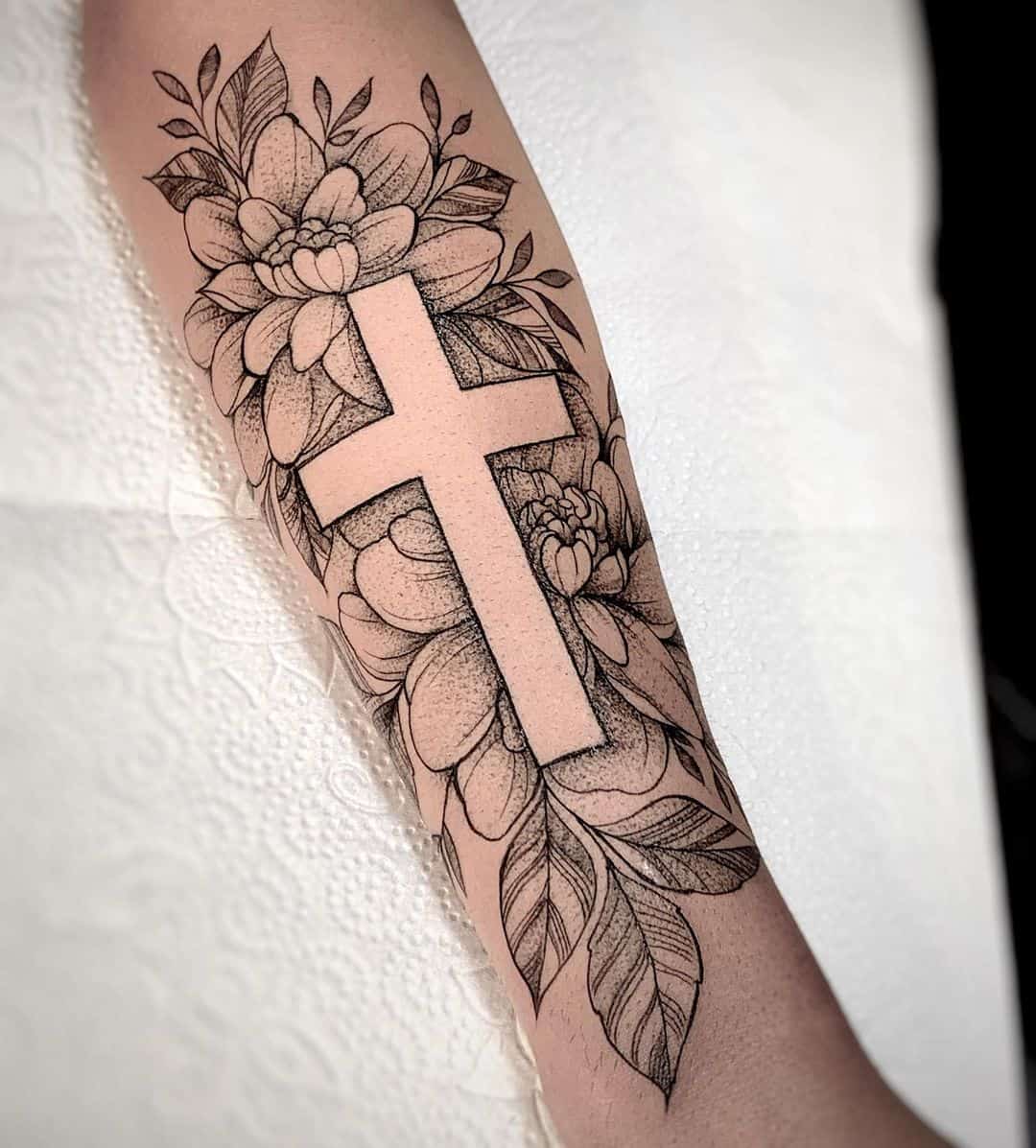 Cross Tattoos, saved tattoo, 14