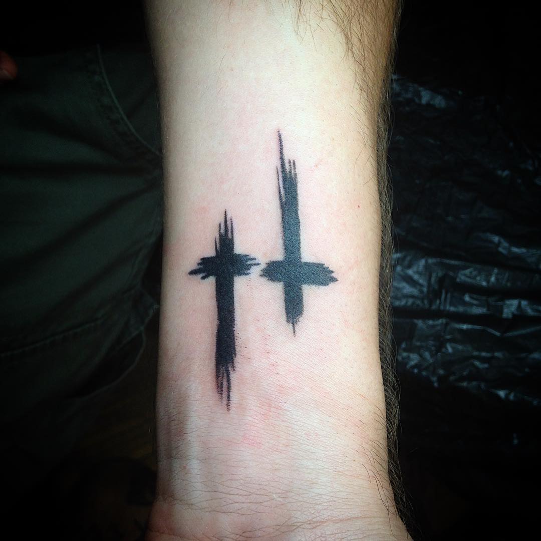 Cross Tattoos, saved tattoo, 33