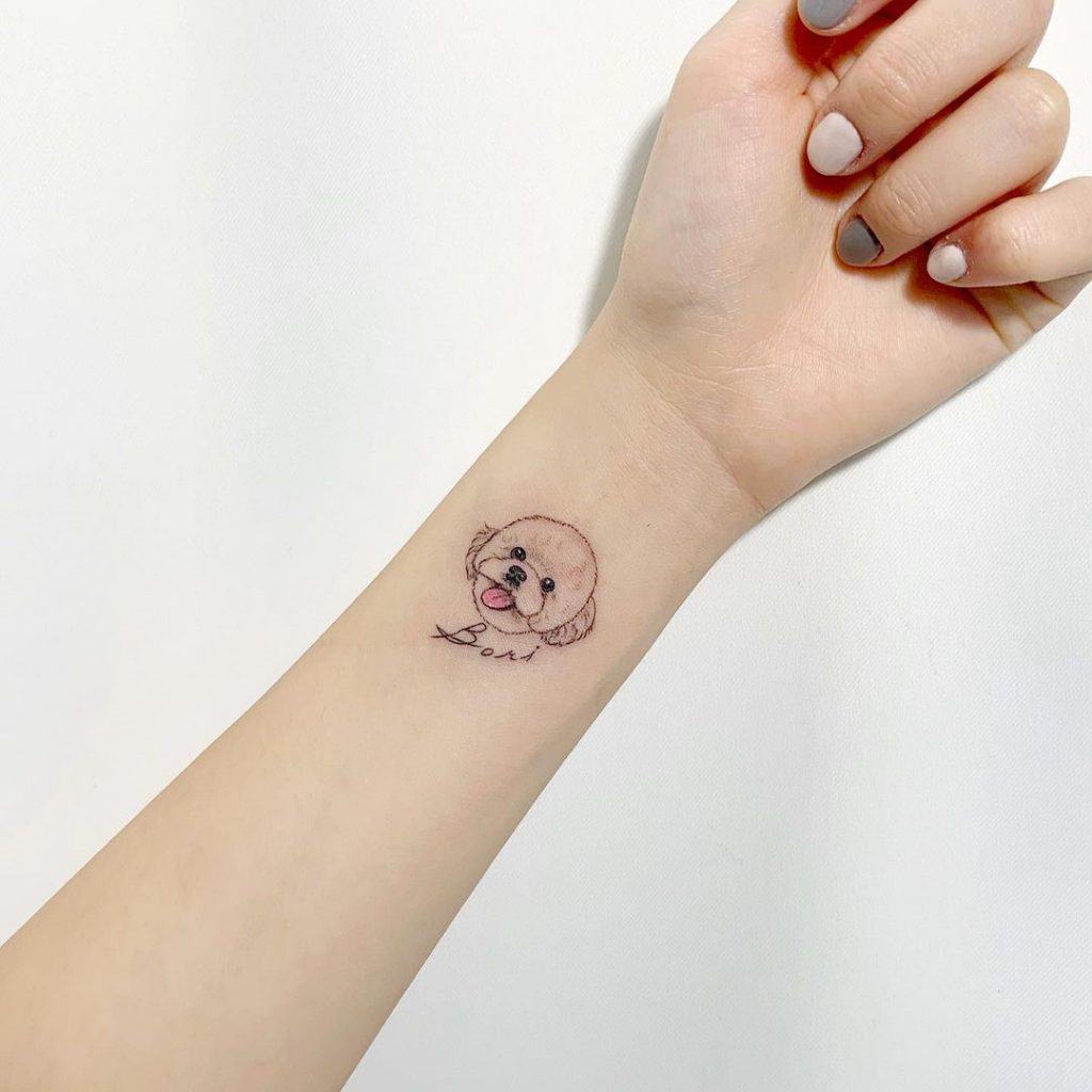 Forearm Small Tattoos For Ladies And Dog Lovers