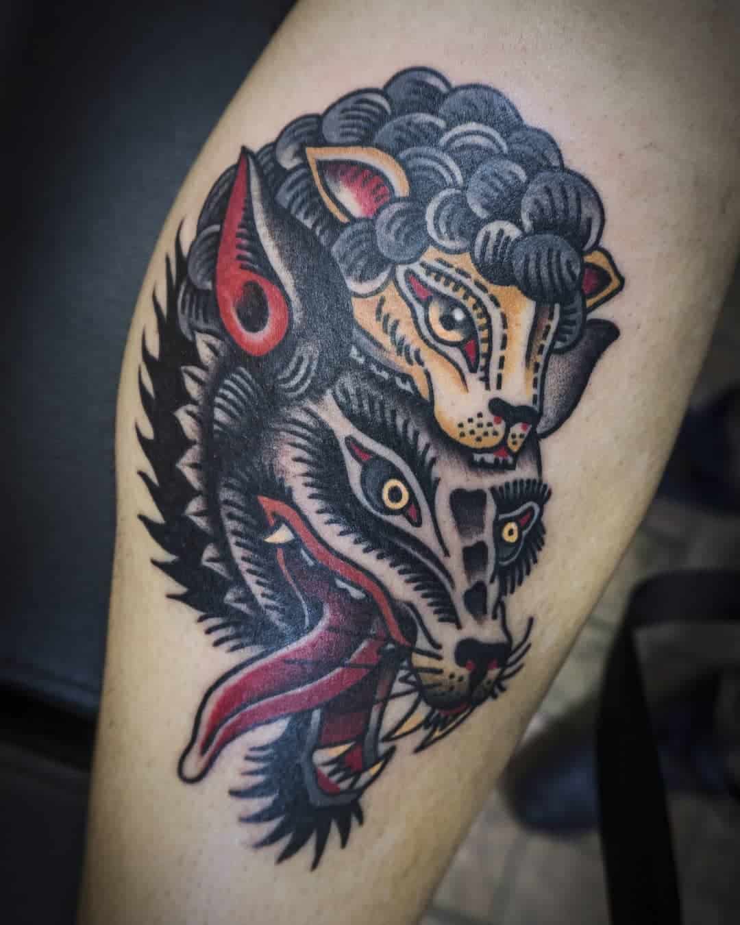 Japanese Wolf Tattoo 2