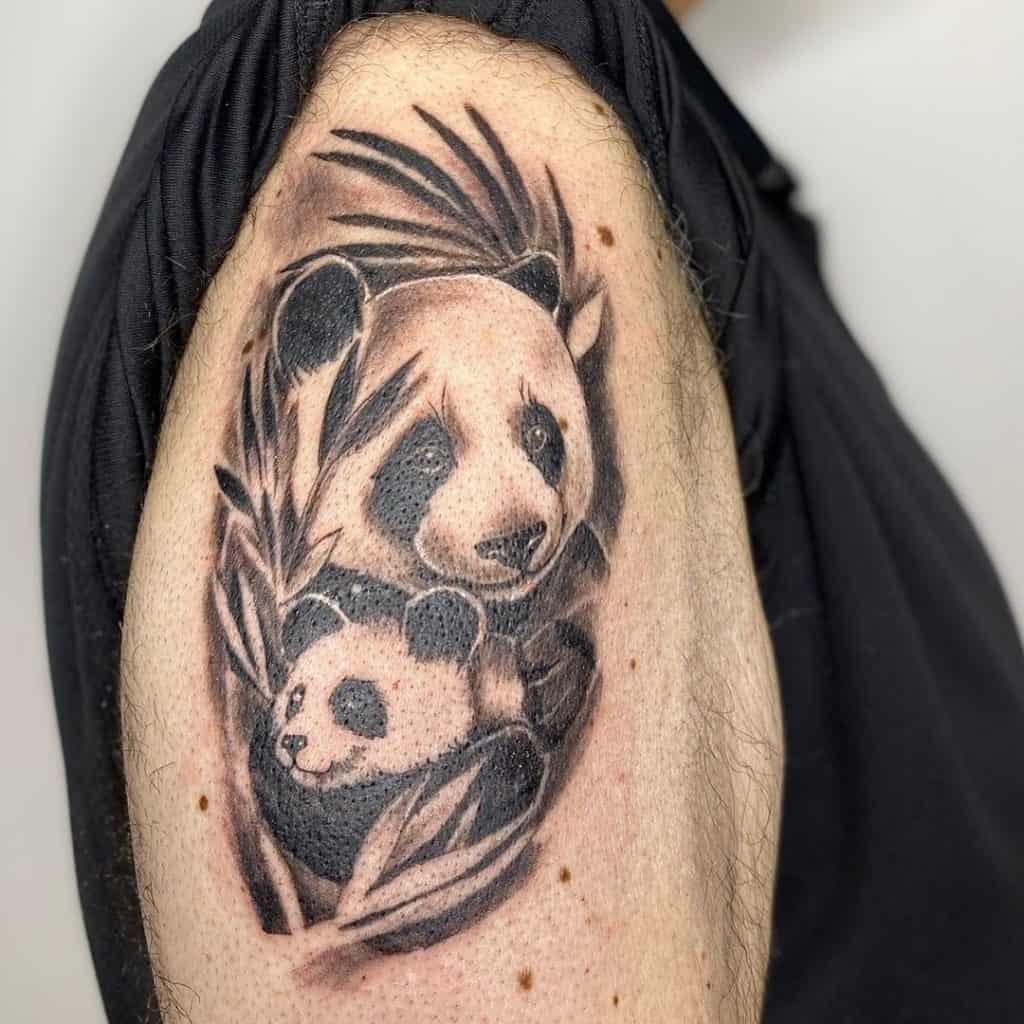 Panda Tattoo Ideas Family Inspired Shoulder Tattoo 