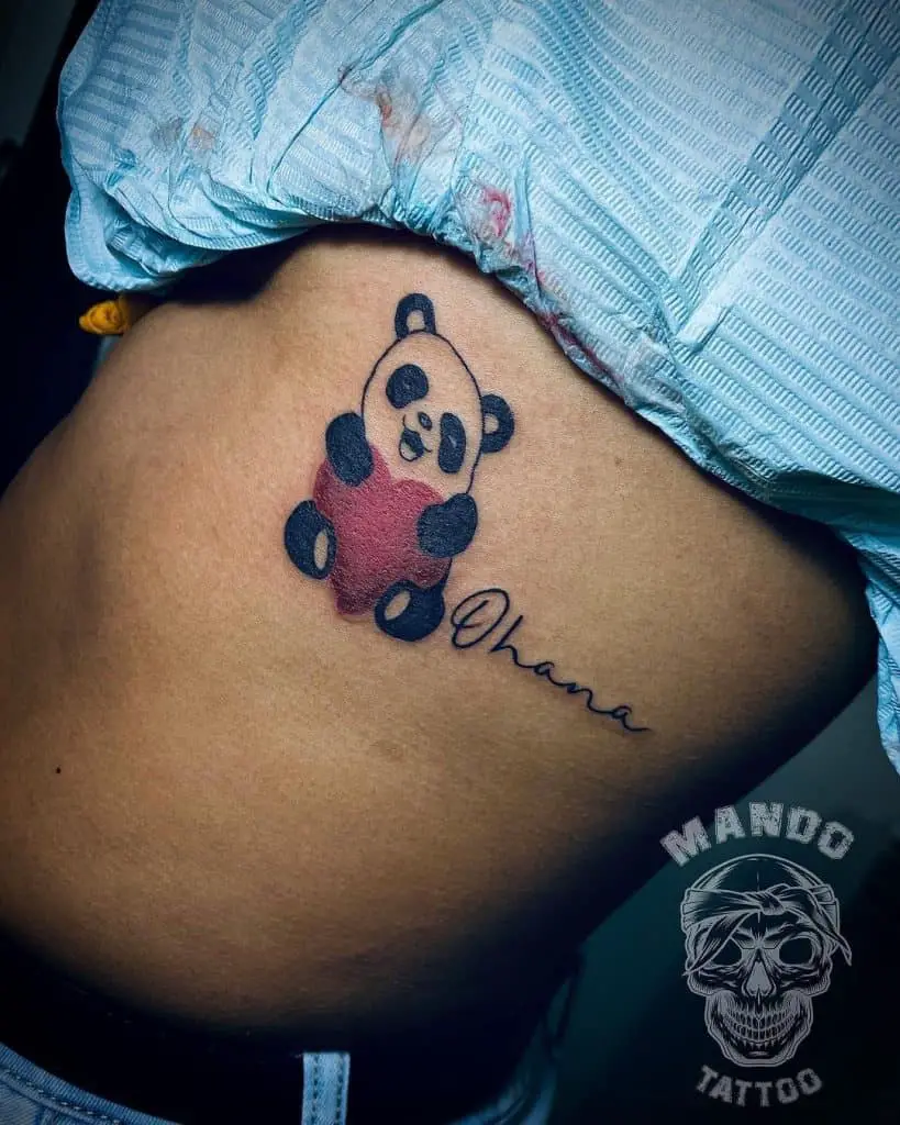 Panda Tattoo Ideas For Your Stomach 
