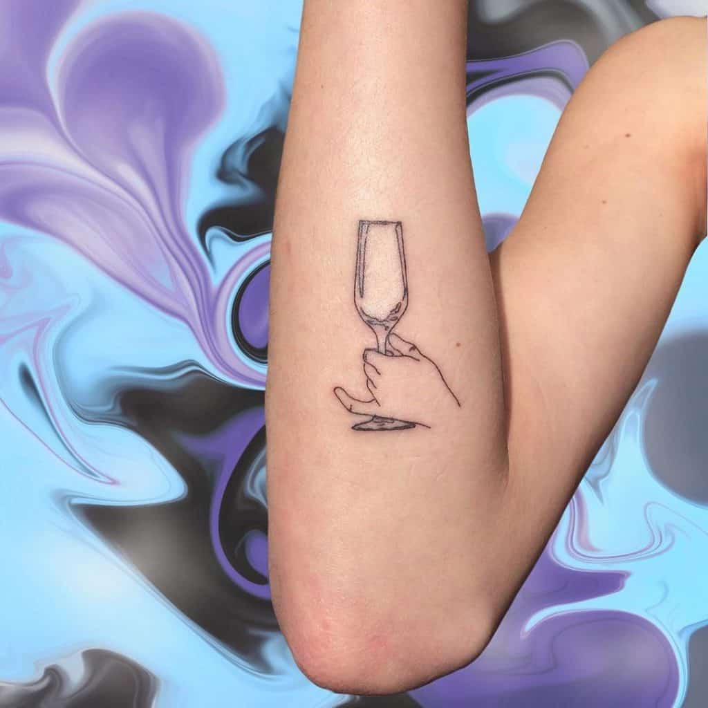 Small Tattoo Ideas For Men Alcohol Inspired