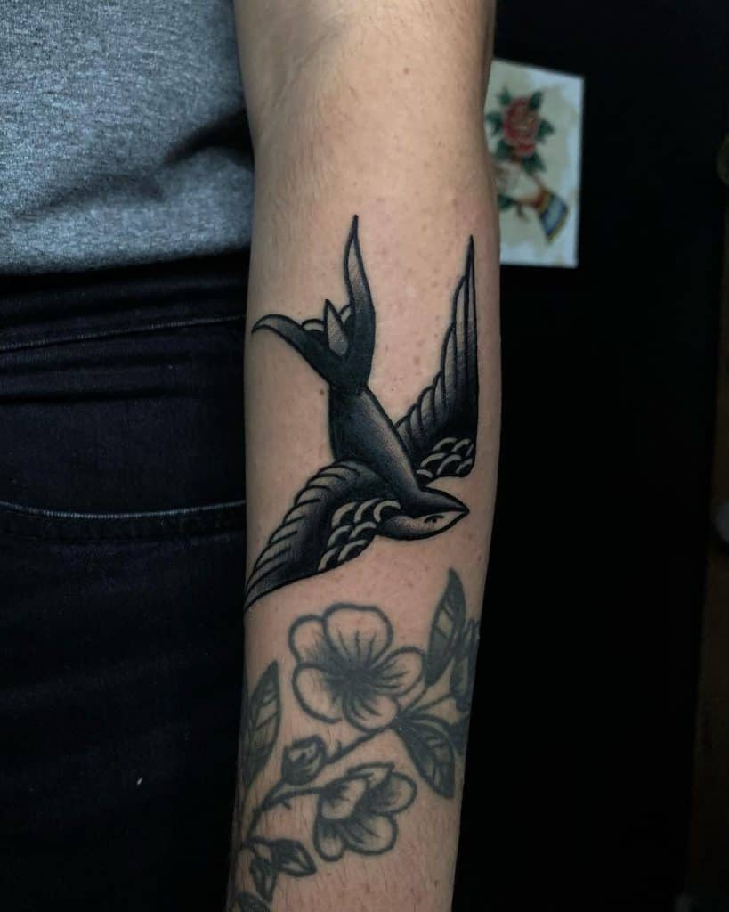 Swallow Tattoo On Arm