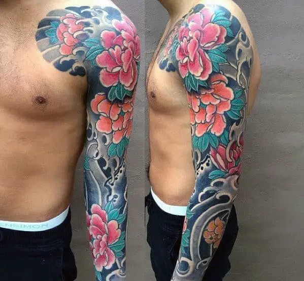 Traditional Japanese Lotus Flower Tattoo