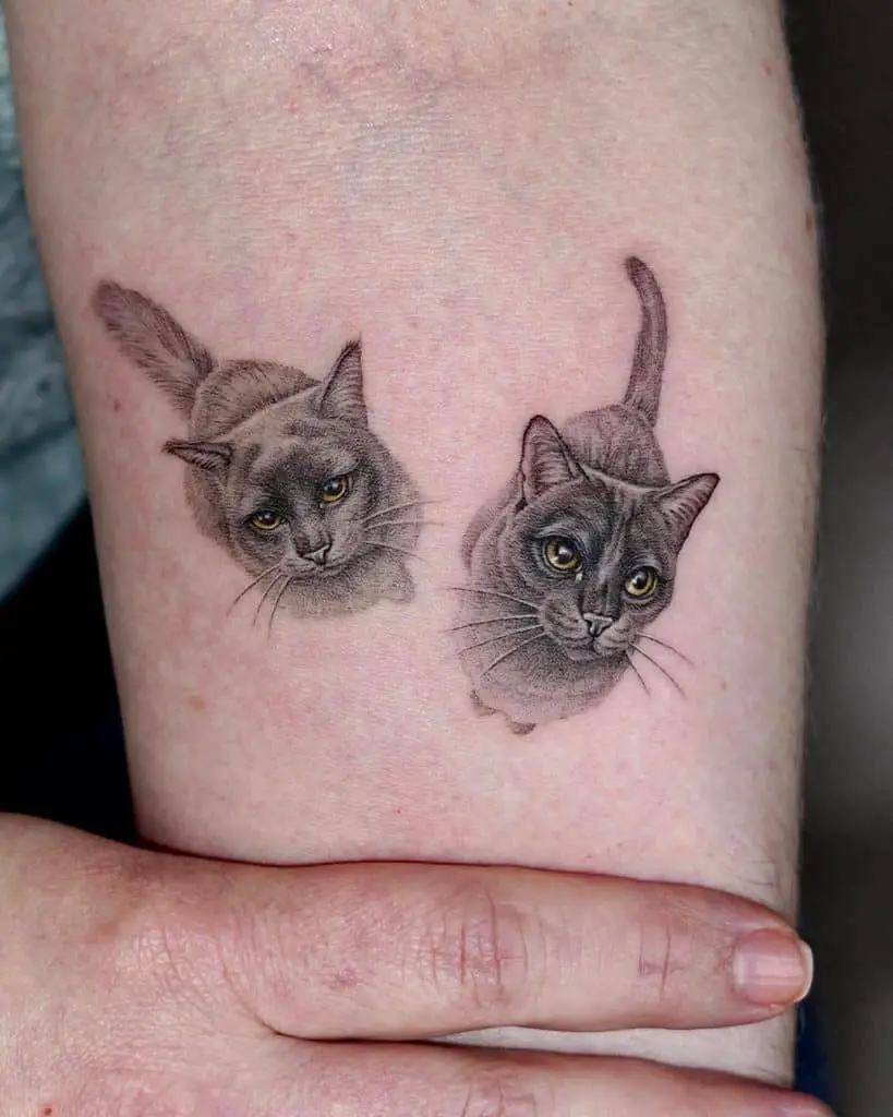 Black Cat Tattoos, saved tattoo, Realistic 3