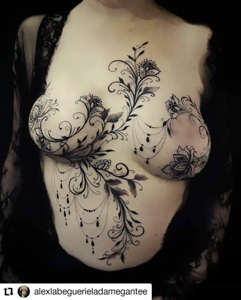 Breast Tattoo 1