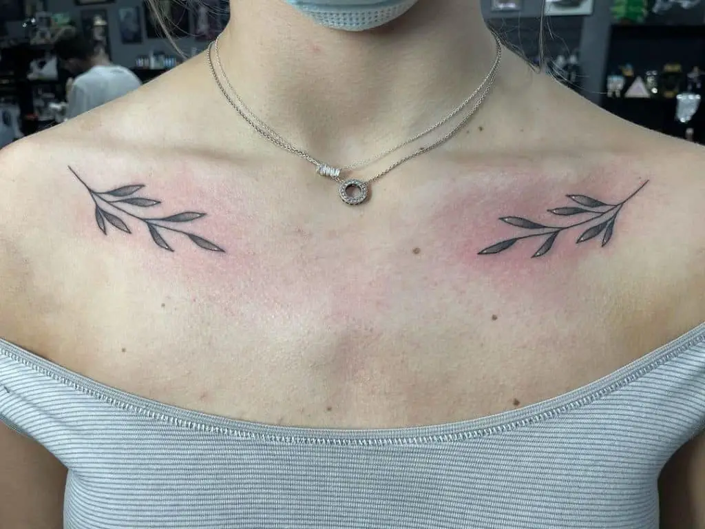 Collarbone Tattoo 2