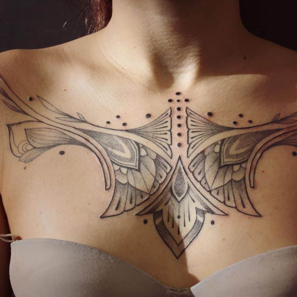 Collarbone Tattoo 3