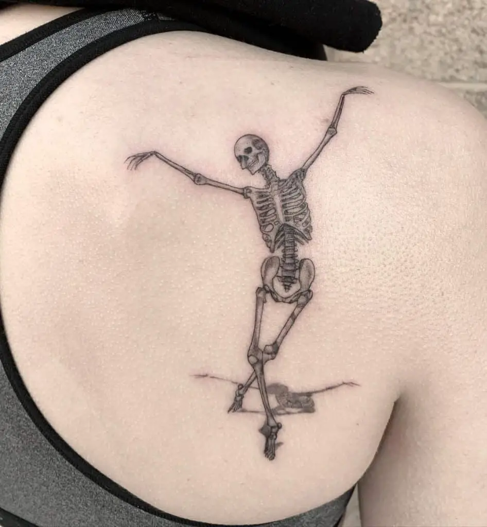 Skeleton Hand Tattoo, saved tattoo, Position 2