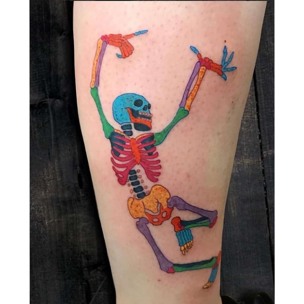 Skeleton Hand Tattoo, saved tattoo, color 2