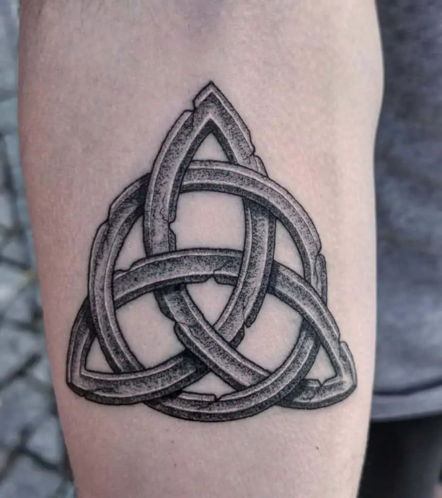 Stone Trinity Knot Tattoo 2