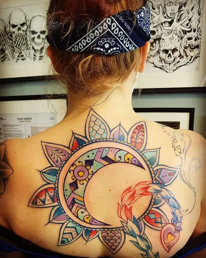 Unique Sun and Moon Tattoo Designs 4