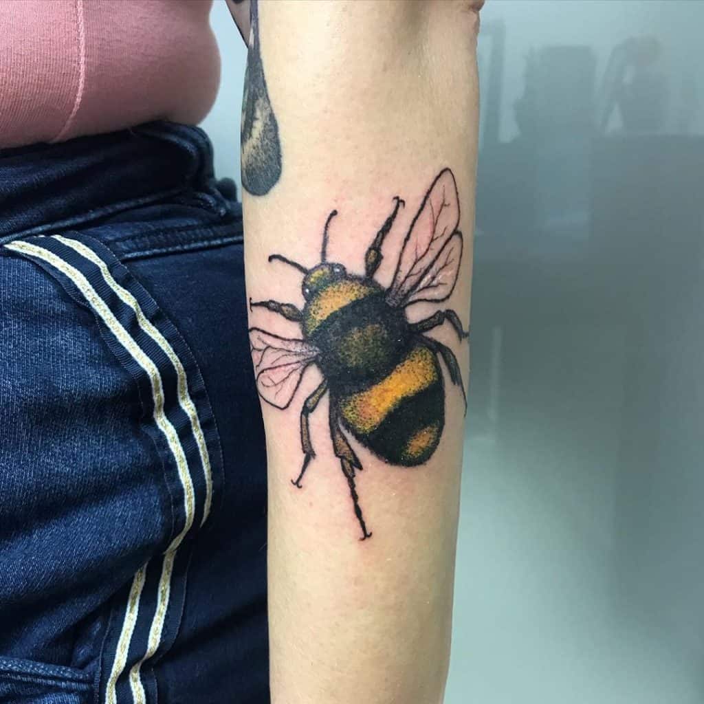 Bumblebee tattoo 4