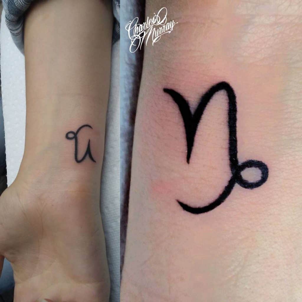 Capricorn Star Sign Tattoo 2