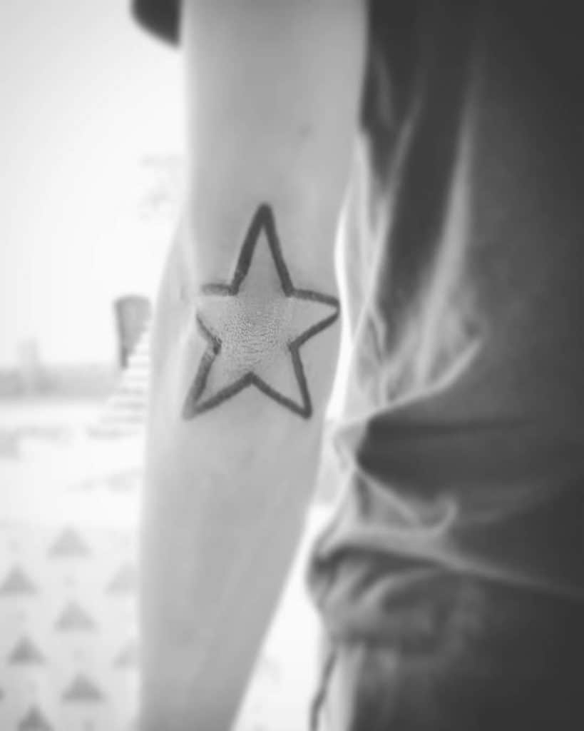 Elbow Star Tattoo 3