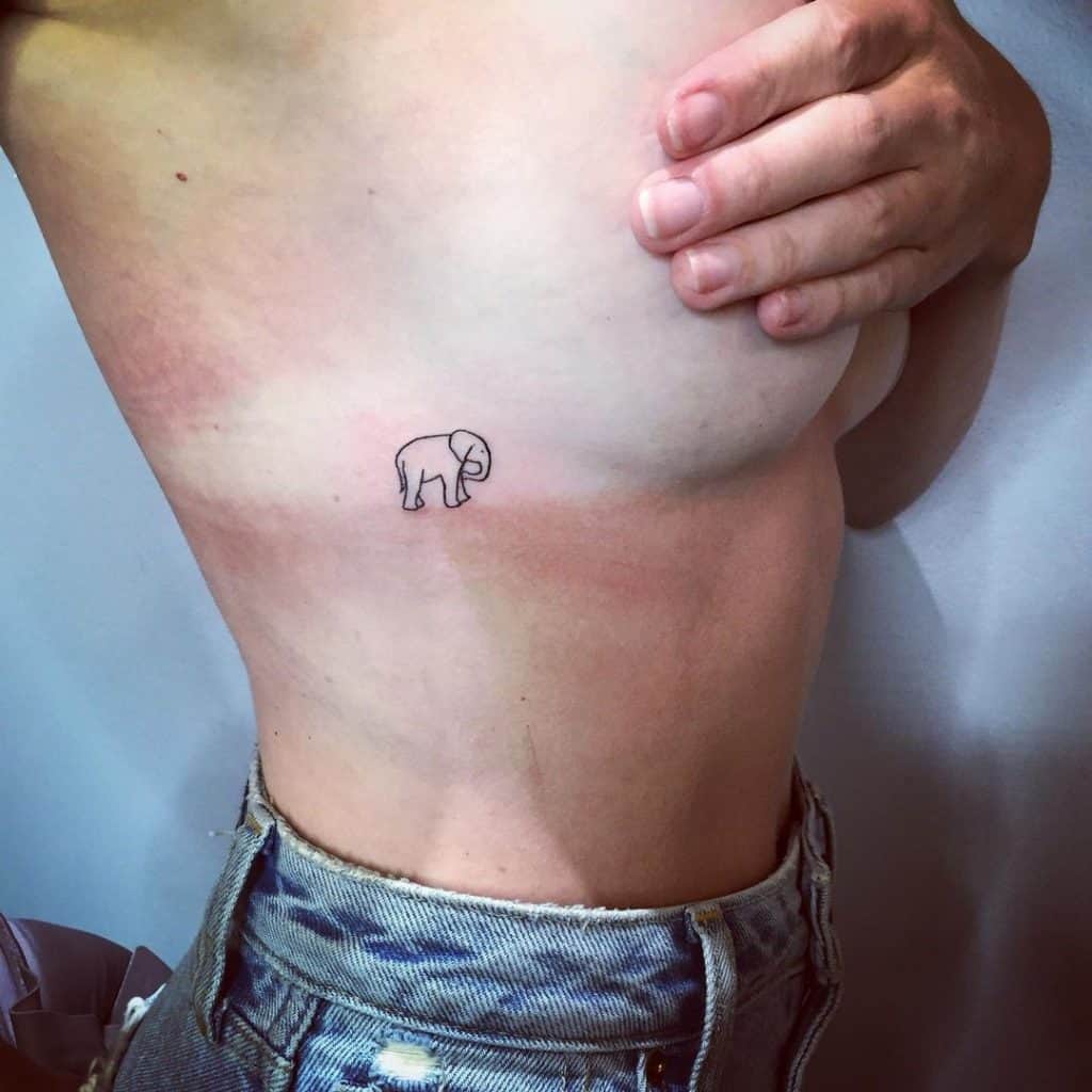 Elephant Tattoo on Chest