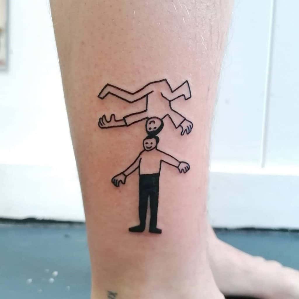 Funky & Funny Small Tattoo Couple Inspo