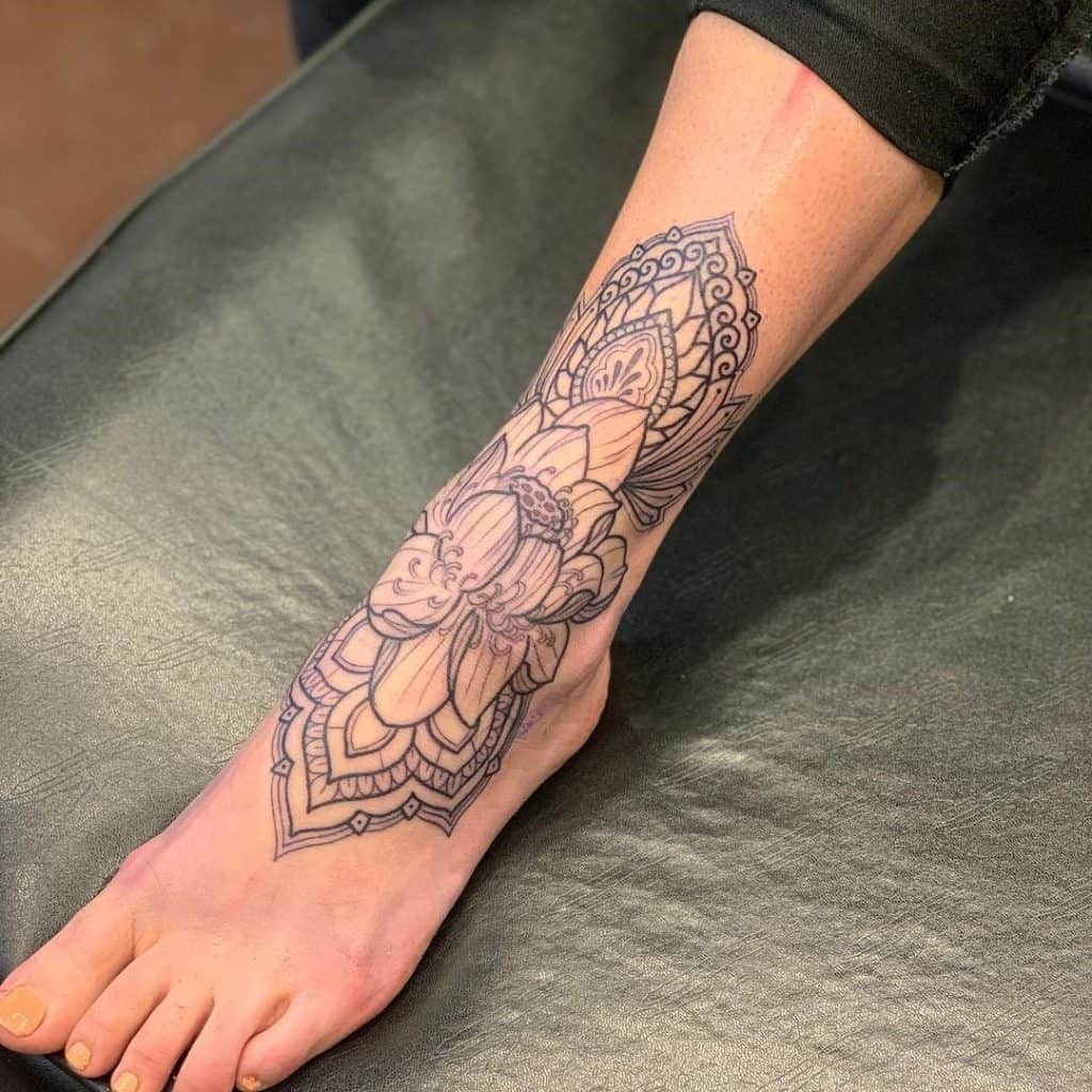Henna Foot Tattoo Inspired Ink 