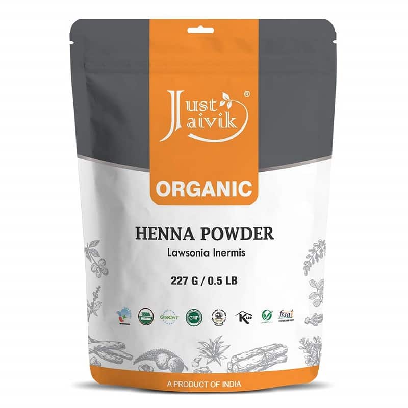 Just Jaivik Organic USDA Henna Powder