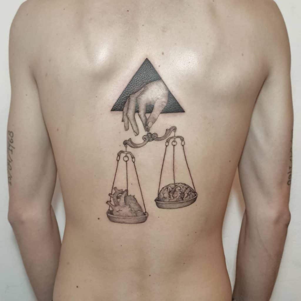 Libra Back Tattoo 2