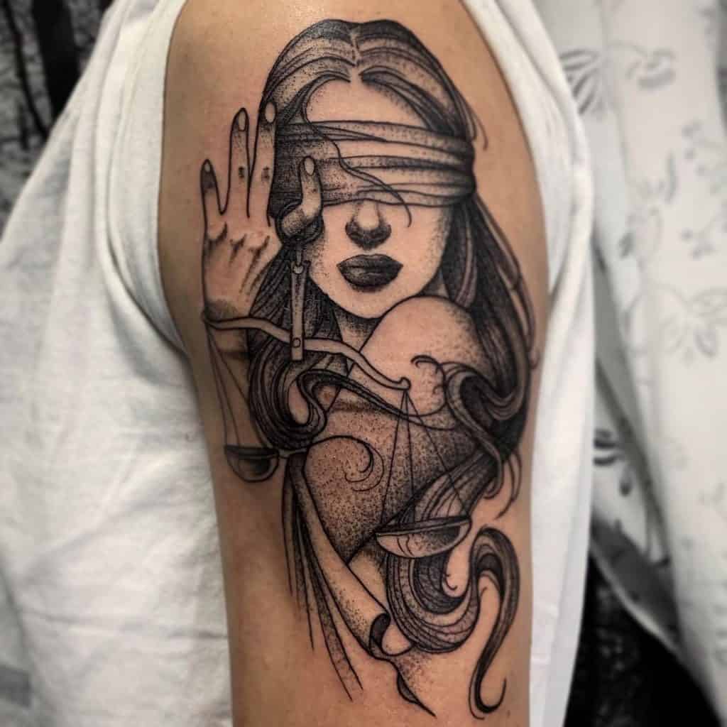 Libra Woman Tattoo 2