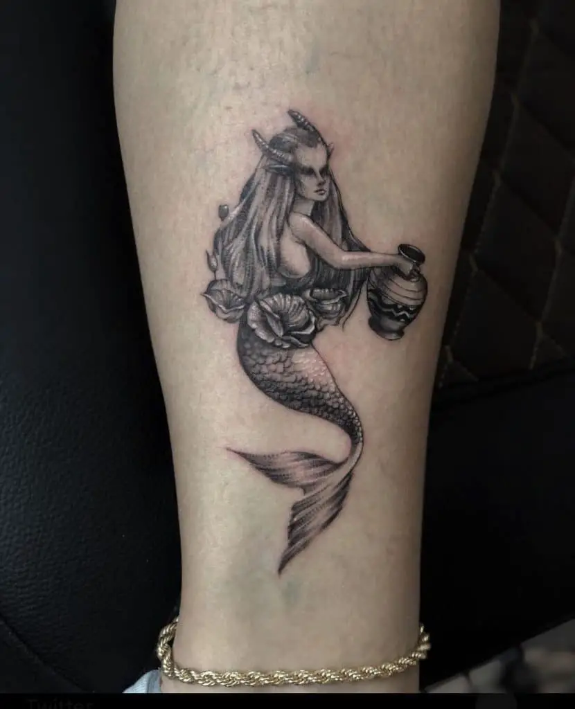 Mermaid Pisces Tattoo 2