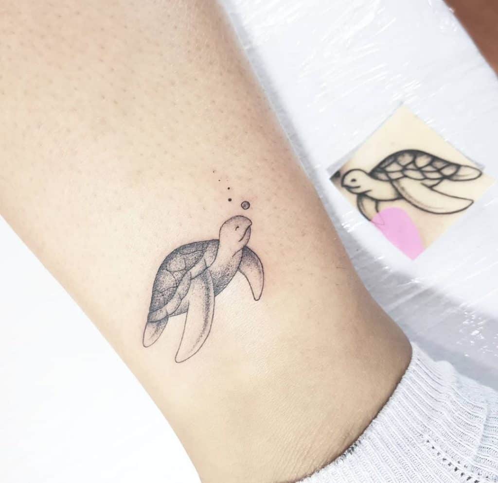 Minimalistic Black and Grey Chicano Tattoo