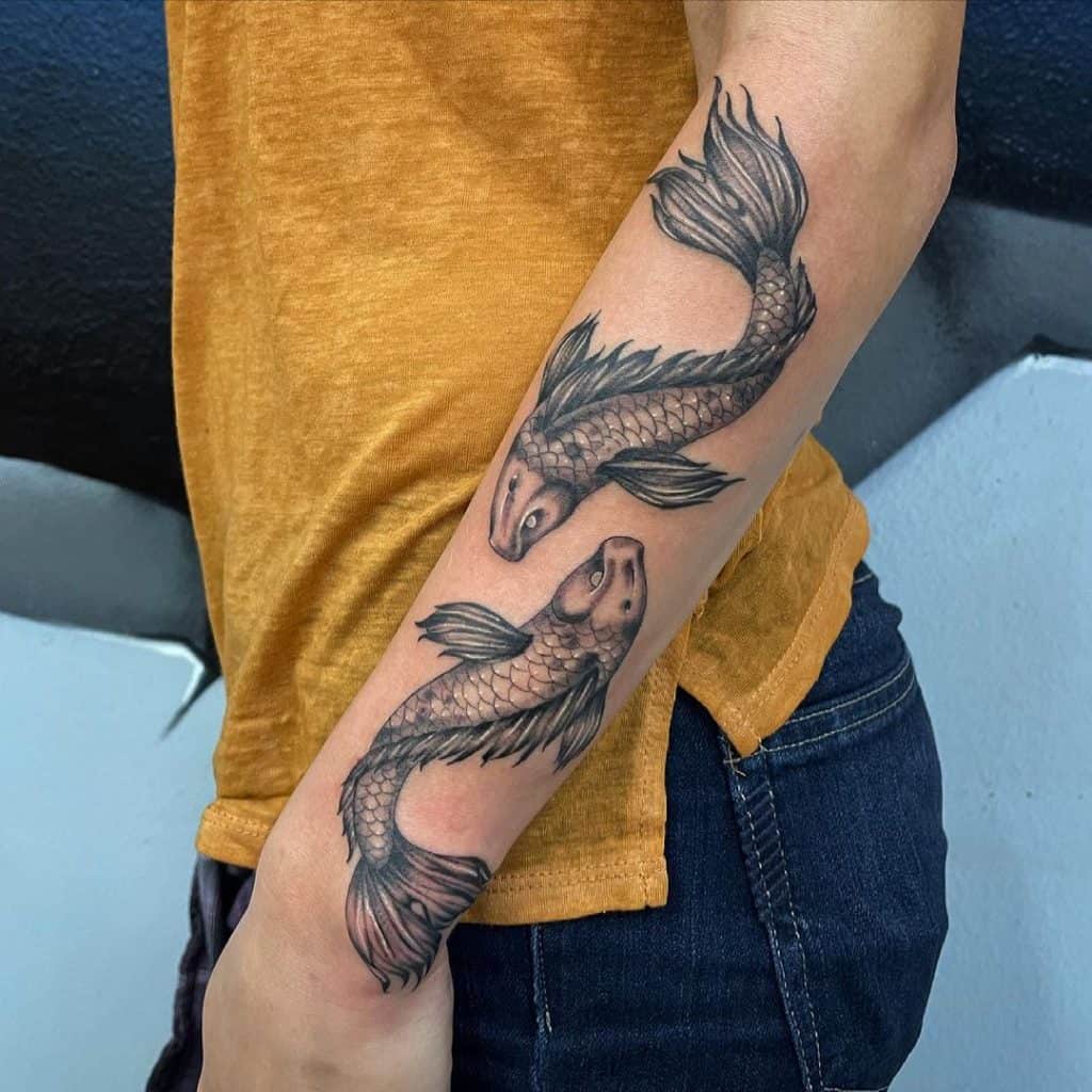 Pisces Sleeve Tattoo