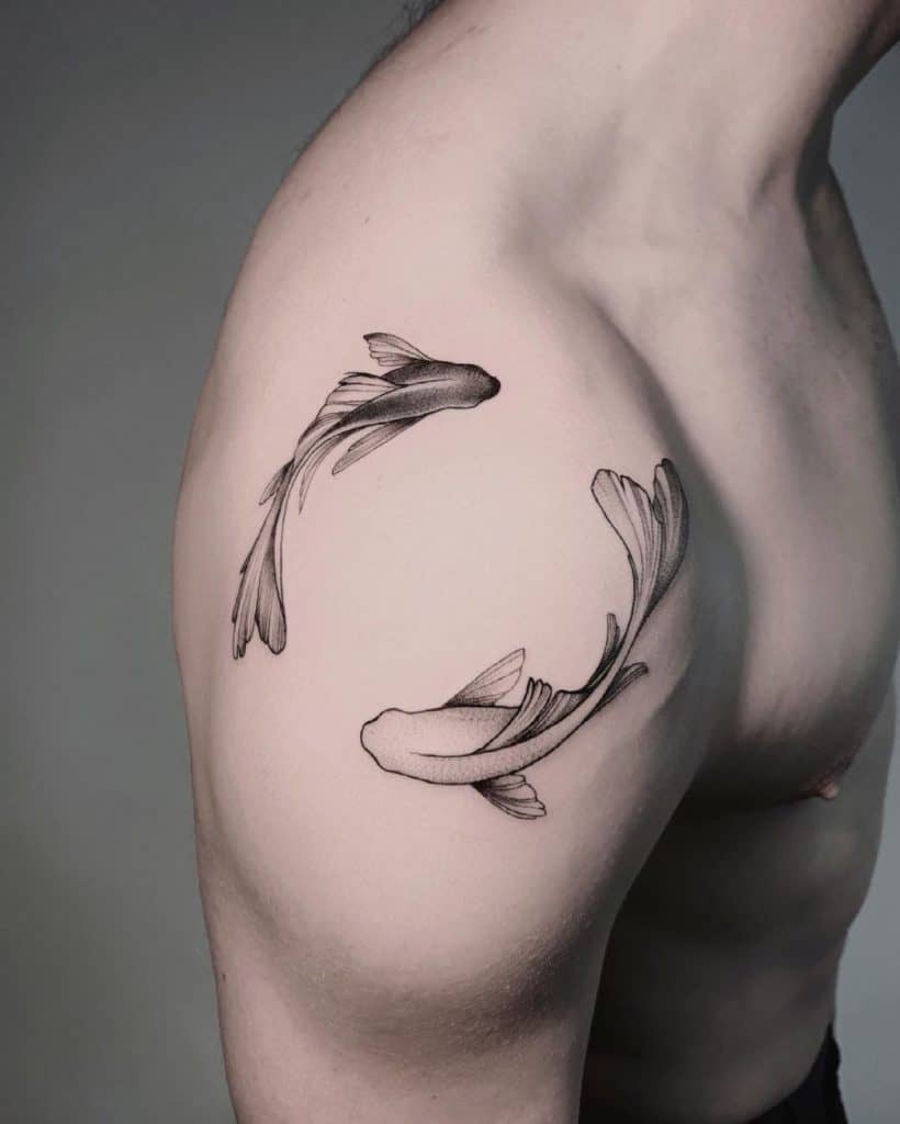 Pisces Tattoo Male 2