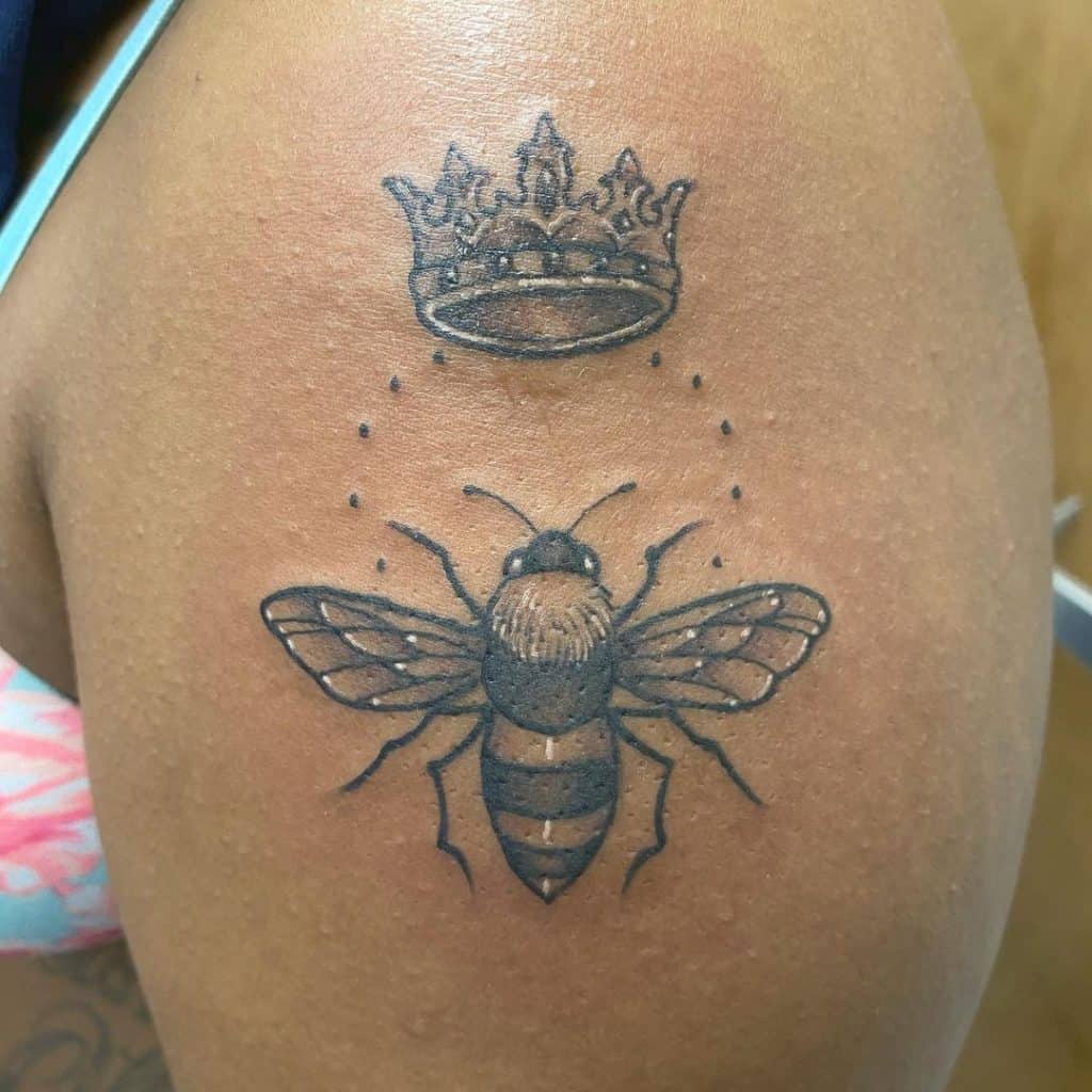 Queen bee tattoo 2