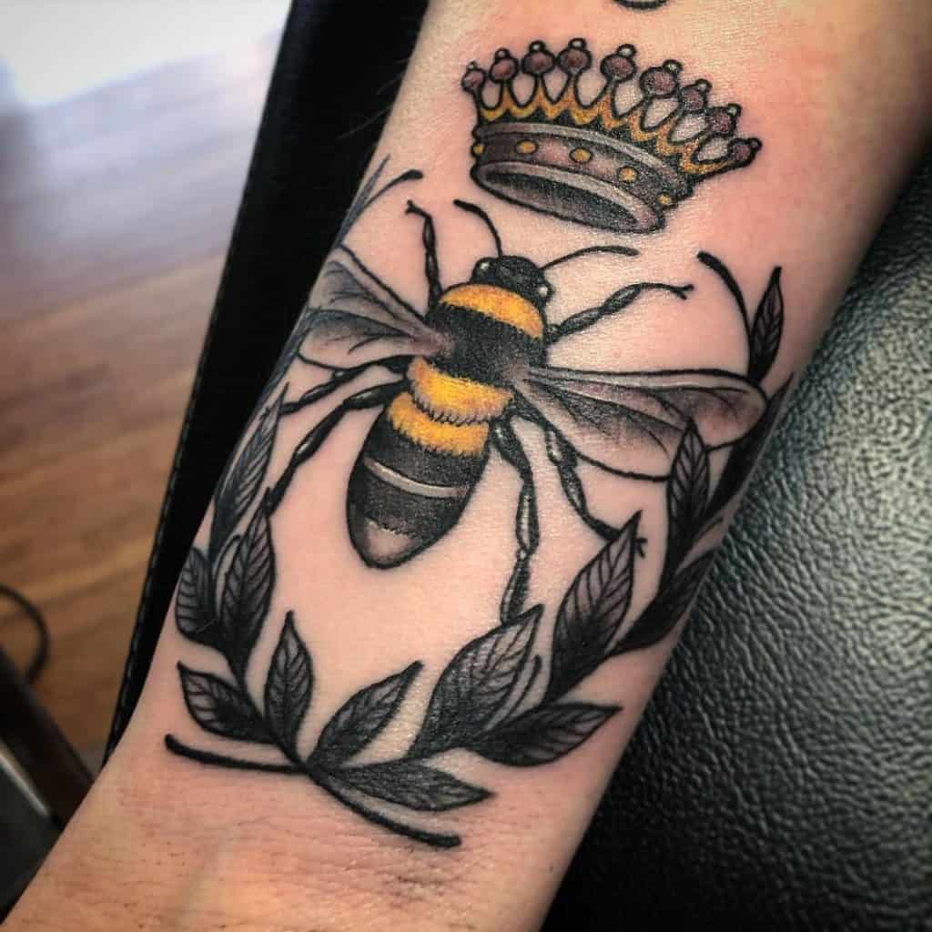 Queen bee tattoo 3
