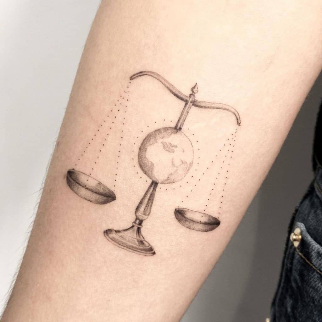 Scales Libra Tattoo 3