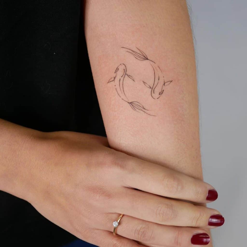 Small Pisces Tattoo 1
