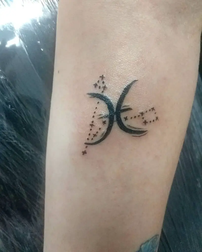 Small Pisces Tattoo 4