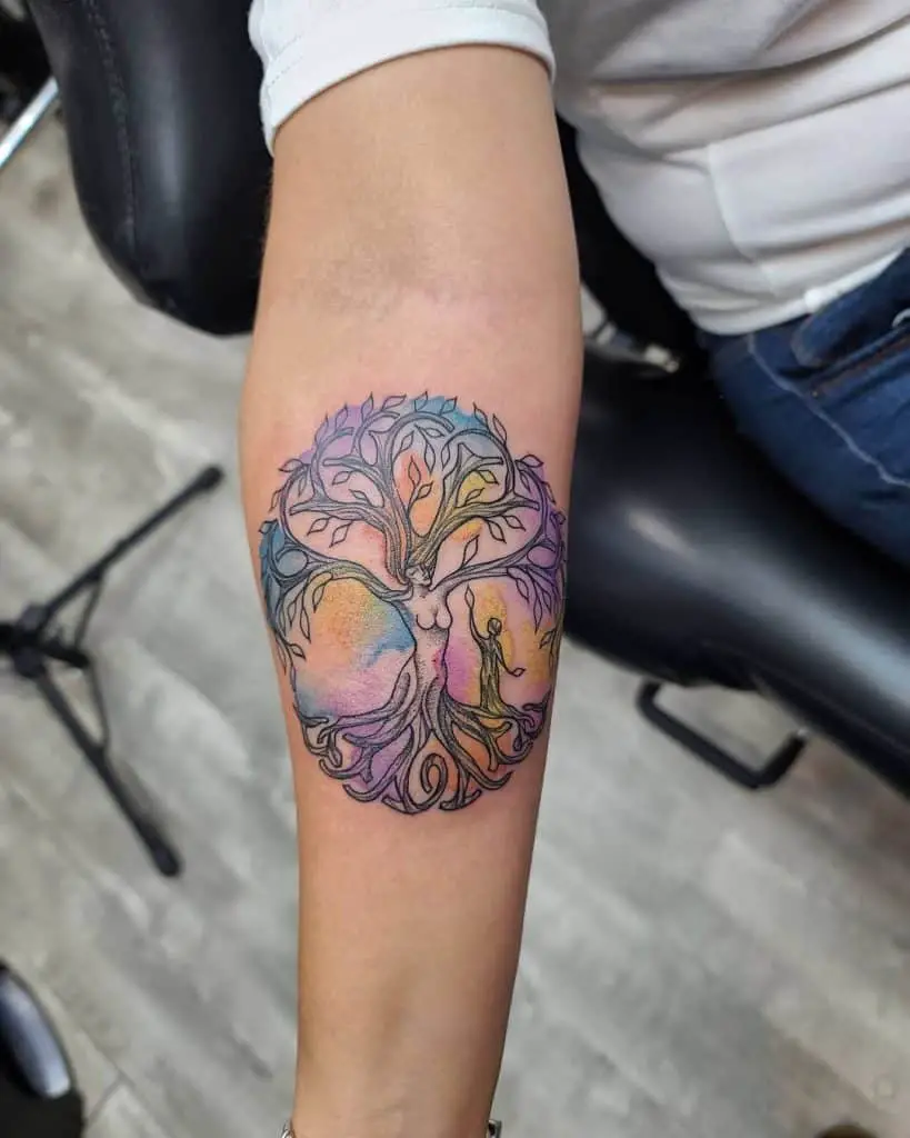 Tree Of Life Tattoo Designs Forearm Image 