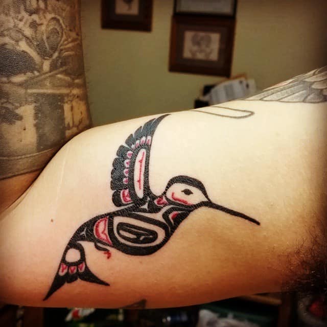 Tribal Hummingbird Tattoos 2