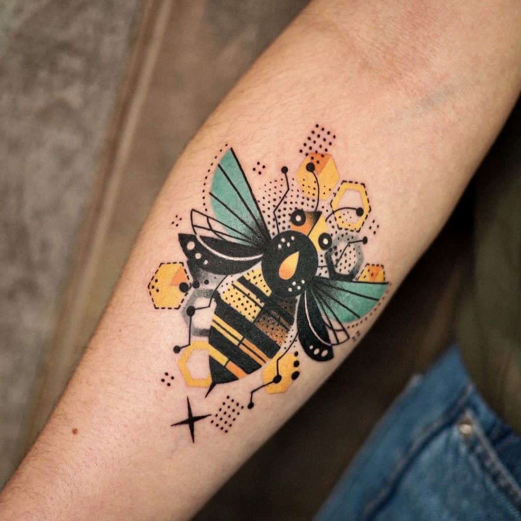 Unique bee tattoos 1