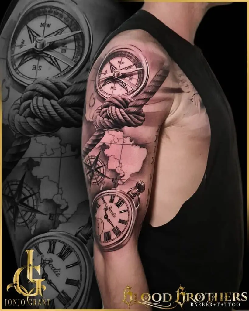 15 Best Clock Tattoo Designs With Images! | Tattoos for guys, Forearm tattoo  men, Sleeve tattoos