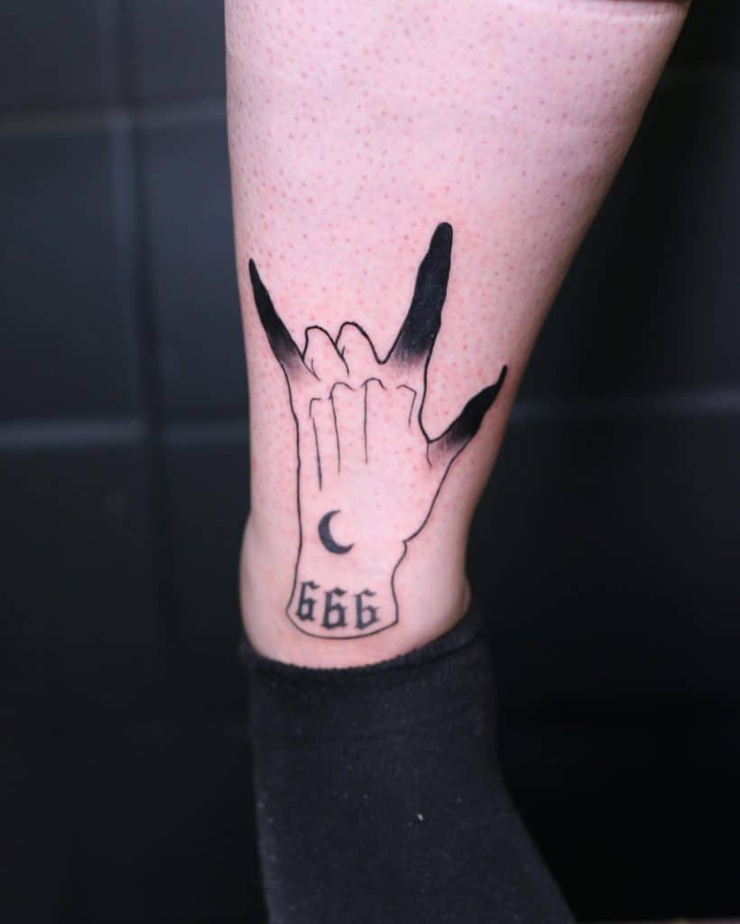 666 Bad Luck Tattoo 2