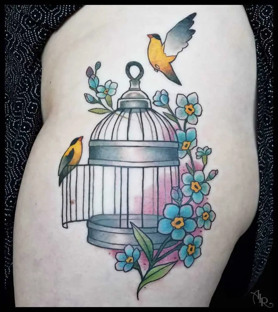 An Open Cage Tattoo 3
