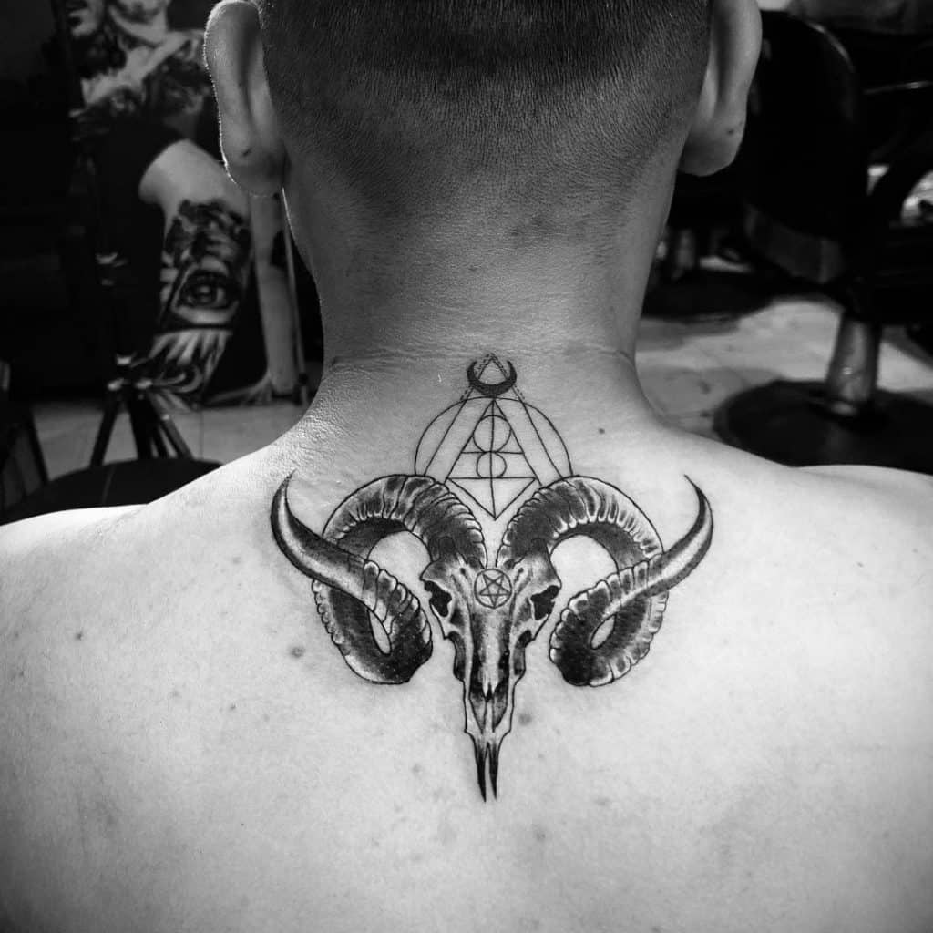 Back neck tattoo 4